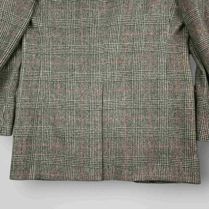 Vintage 80s Classic Fit Camel Hair Prince of Wales Check Sport Coat 38R