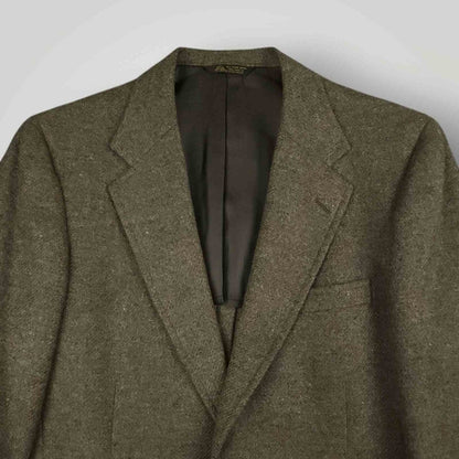 Vintage 80s Marled Wool Patch Pocket Tweed Sport Coat Jacket 38R/L