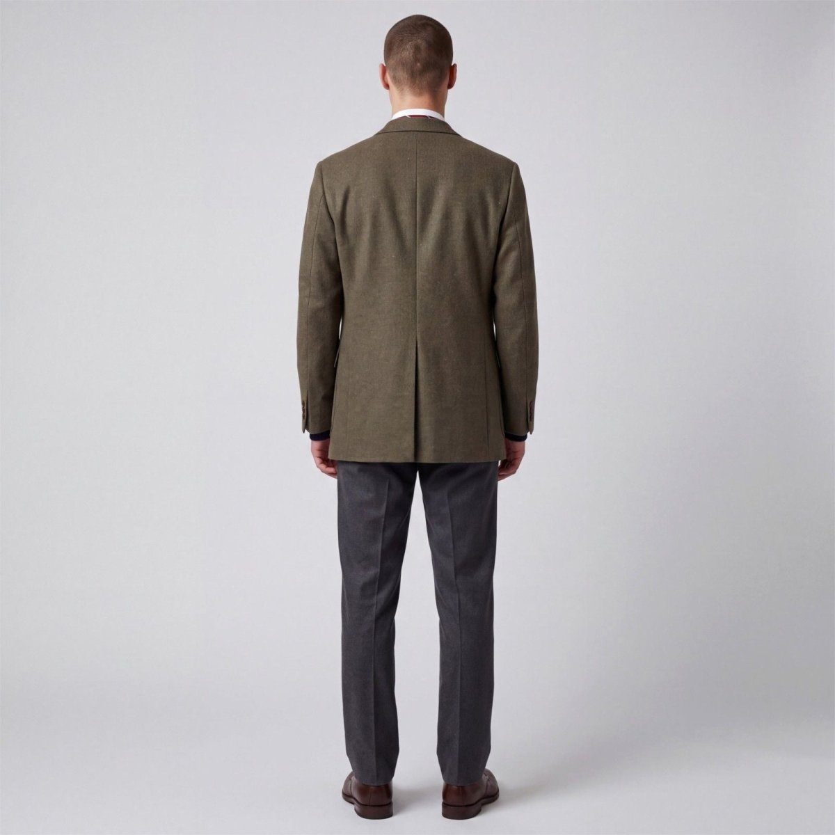 Vintage 80s Marled Wool Patch Pocket Tweed Sport Coat Jacket 38R/L