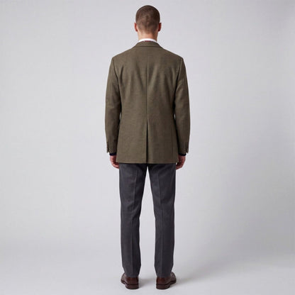 Vintage 80s Marled Wool Patch Pocket Tweed Sport Coat Jacket 38R/L