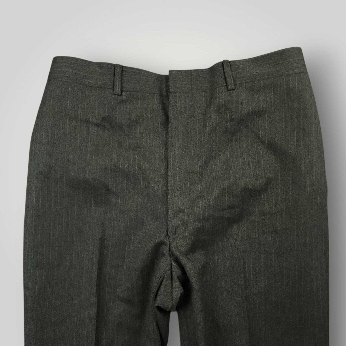 Vintage 80s Mens 2 Pc Tropical Wool Pinstripe Suit 42R/31R