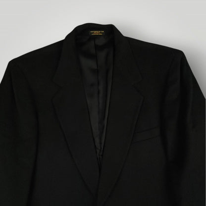 Vintage 80s Slim Fit Brushed Cashmere Wool Blend Sport Coat 42S