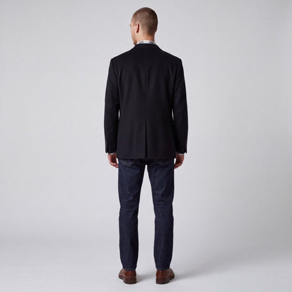 Vintage 80s Slim Fit Brushed Cashmere Wool Blend Sport Coat 42S