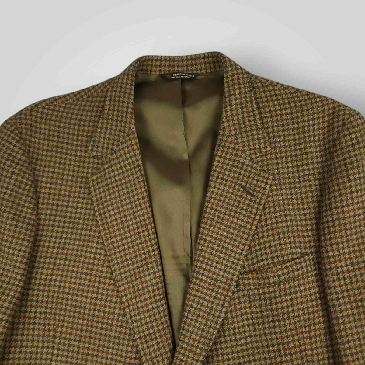Vintage 80s Slim Fit Wool Gun Club Check Sport Coat 48R/S
