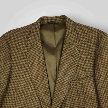 Vintage 80s Slim Fit Wool Gun Club Check Sport Coat 48R/S