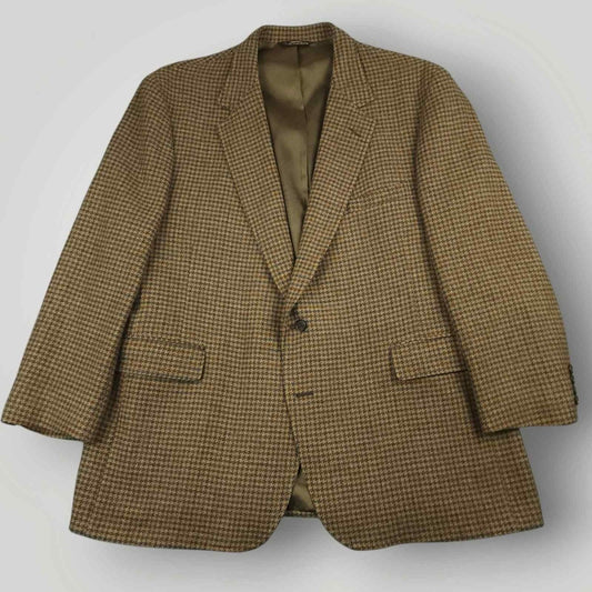 Vintage 80s Slim Fit Wool Gun Club Check Sport Coat 48R/S