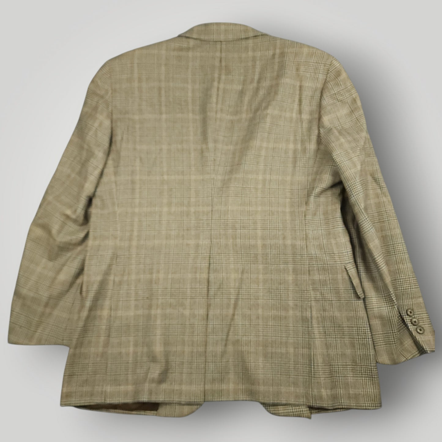 Vintage 60s Tropical Wool Prince of Wales Check Sport Coat 40R