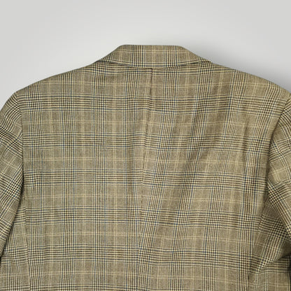 Vintage 60s Tropical Wool Prince of Wales Check Sport Coat 40R