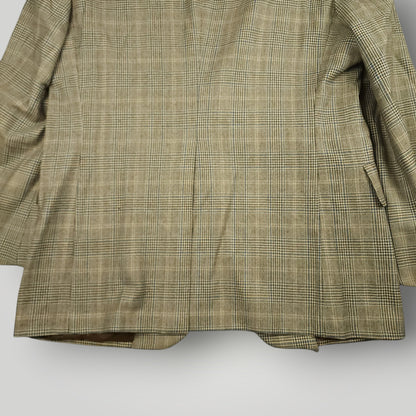 Vintage 60s Tropical Wool Prince of Wales Check Sport Coat 40R