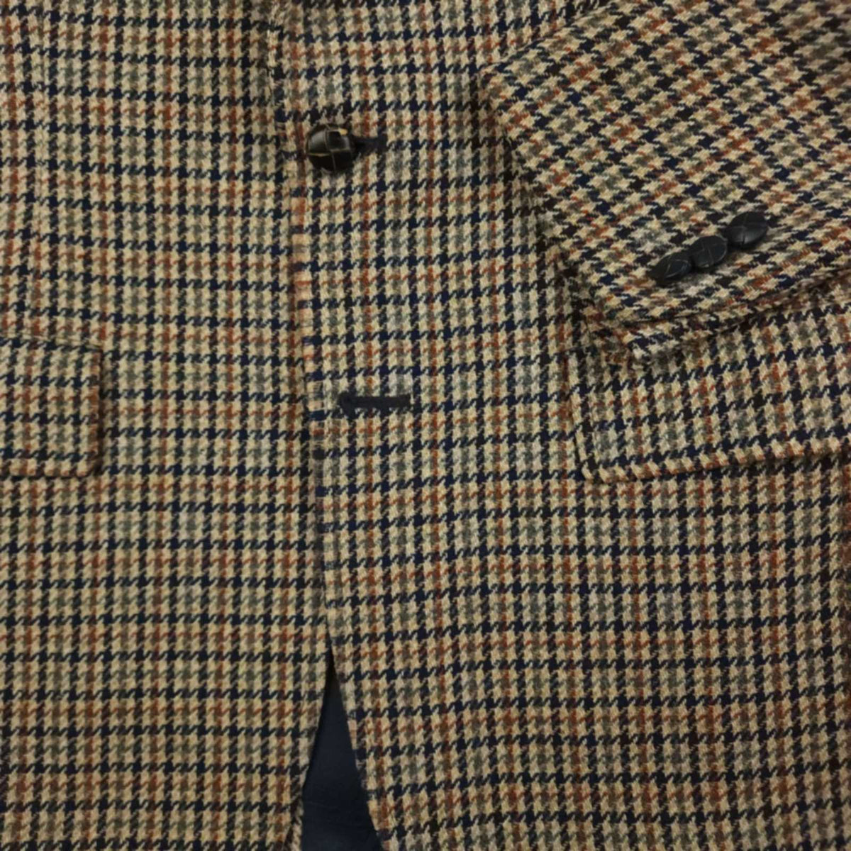 Vintage 70s Austin Reed Classic Fit Shetland Tweed Wool Gun Club Check Sports Coat 38R