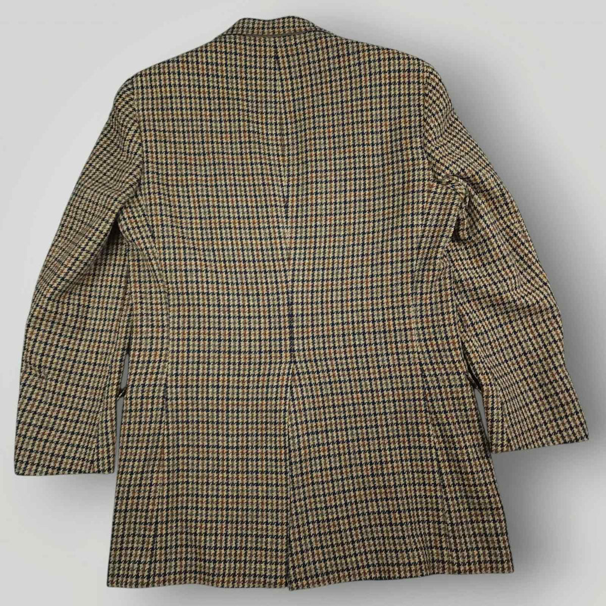 Vintage 70s Austin Reed Classic Fit Shetland Tweed Wool Gun Club Check Sports Coat 38R