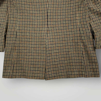 Vintage 70s Austin Reed Classic Fit Shetland Tweed Wool Gun Club Check Sports Coat 38R