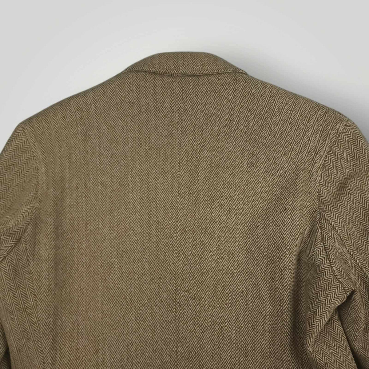 Vintage 90s DKNY Jeans Relaxed Fit Wool Blend Herringbone Blazer Jacket 42R