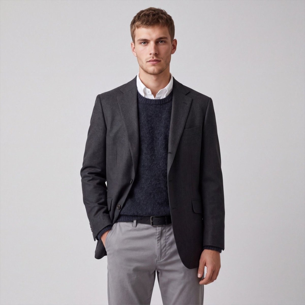 Walker Slater Edward Shetland Donegal Tweed Wool Marled Slim Fit Sports Coat 42R/L